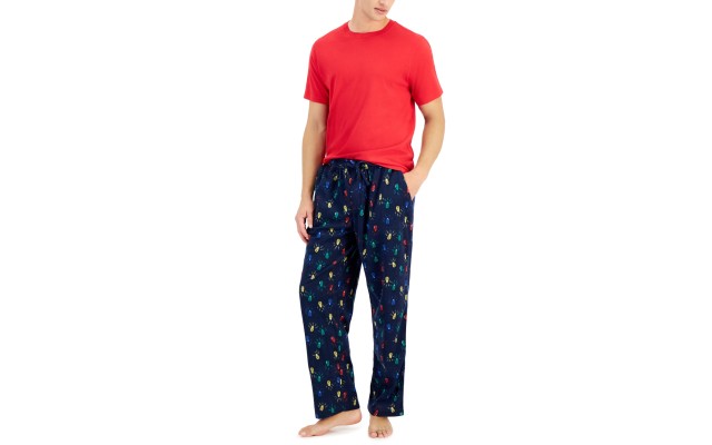  Men’s Pajama T-Shirt, Tango Red