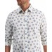  Men’s Rolo Paisley-Print Shirt, White/S