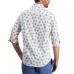  Men’s Rolo Paisley-Print Shirt, White/S