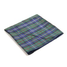 Club Room Tartan Basic Plaid Men’s Pocket Square Silk (Green, One Size)