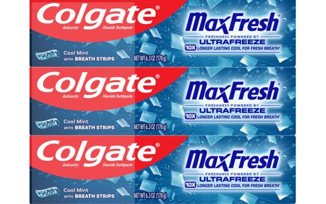  Max Fresh with Whitening Breath Strips, Cool Mint, 3-Pack 7.3 Ounces