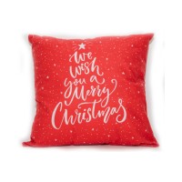Collection 18 Merry Christmas Decorative Pillow, 18″ X 18″ – Red