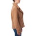  Juniors’ Faux-Fur Teddy Coat, Brown, X-Large