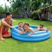 Colorful Inflatable Plastic 3 Ring Swimming Pool for Birthday Parties of Kids, Boys & Girls, Blow Up Kiddie Water & Ball Pools for Indoor & Outdoor Pool, Swimming and Play Parties for Kids in Various Sizes, Blue - 66in