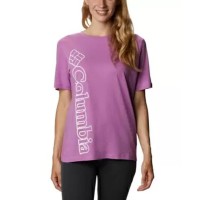 Columbia Women’s Plus Size Graphic-Print T-Shirt, Purple, 1X