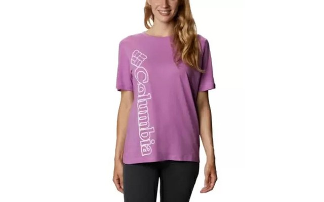  Women’s Plus Size Graphic-Print T-Shirt, Purple, 1X