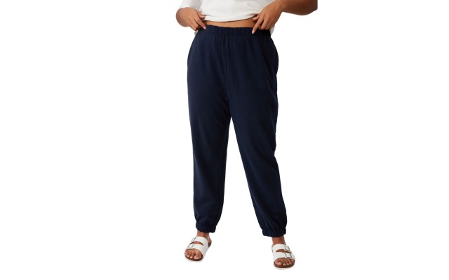  Women’s Trendy Plus High Rise Sweatpants, Black, 16W