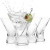 Craft Cocktail Set of 4 Stemless Martini Glasses