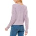  Juniors’ Cable-Knit Cardigan, Lilac/L