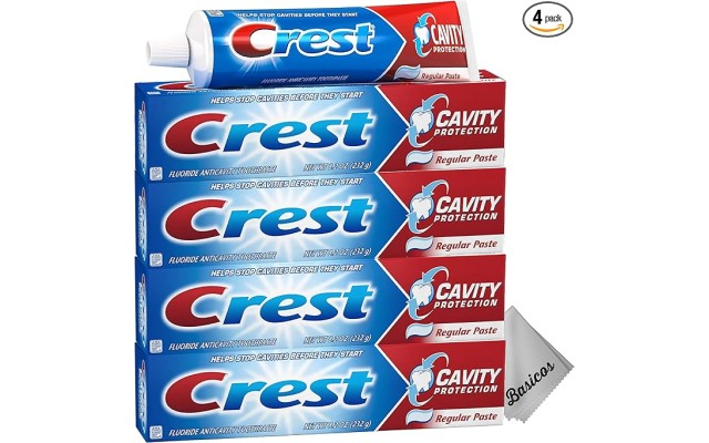  Fluoride Anticavity Toothpaste, Regular Paste, 8.2 Ounce, 4 pk