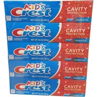 Crest Kids Cavity Protection Toothpaste, Sparkle Fun Flavor, For Ages 3+, 5 pk./4.6 oz.