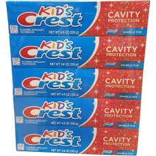 Crest Kids Cavity Protection Toothpaste, Sparkle Fun Flavor, For Ages 3+, 5 pk./4.6 oz.