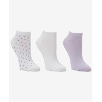 Cuddl Duds 3-pk. Low-cut Socks Lilac 9-11