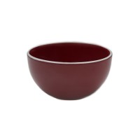Darbie Angell Potter’s Wheel Cereal Bowl, Burgundy