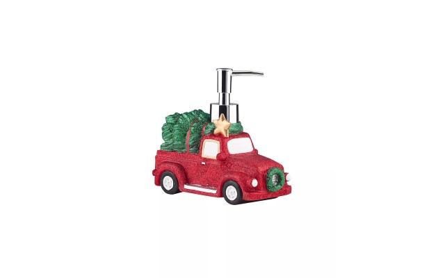  Holiday Truck Lotion Pump, Red