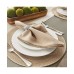 Design Import Floral Woven Round Placemat, Set of 6