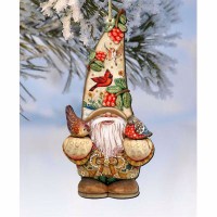 Designocracy 2 Piece Fall Dwarf Wood Ornaments Set, Multi