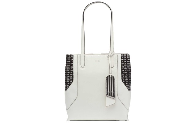  Jade Tall Signature Handbag Totes (White)