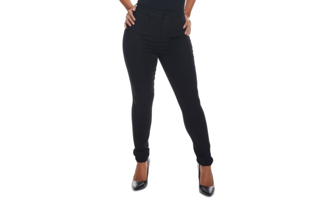  Juniors’ Curvy-Fit High-Rise Skinny Jeans, Black, 5