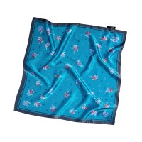 Echo 23 Womens Colorful Ditsy Floral Square Scarf, Blue