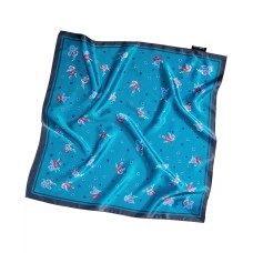 Echo 23 Womens Colorful Ditsy Floral Square Scarf, Blue