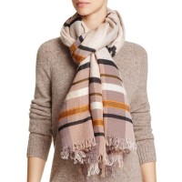 Echo Varsity Stripe Blanket Scarf (Magnet Multi, One Size)