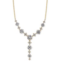 Eliot Danori Gold-Tone Cubic Zirconia Lariat Necklace