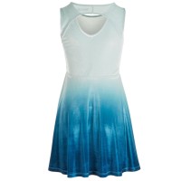 Epic Threads Big Girls Ombre Velour Dress, Navy, Medium