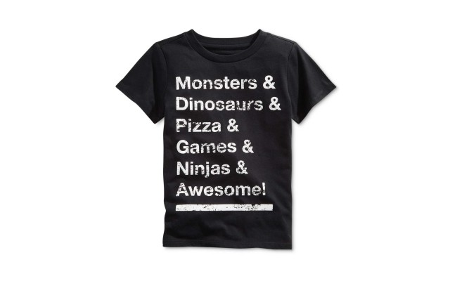  Boys Toddler & Little Graphic-Print T-Shirts, Black, 2T/2