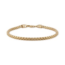 Esquire Men’s Jewelry Box Link Chain Bracelet in 14k Gold