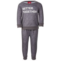 Family Pajamas Baby Boys & Girls Matching 2 Pieces Better Together Pajama Sets, Gray, 24 Months