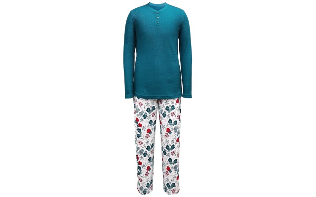  Intimates Men’s Woodland Sleepwear Pajama Set (Green Small)