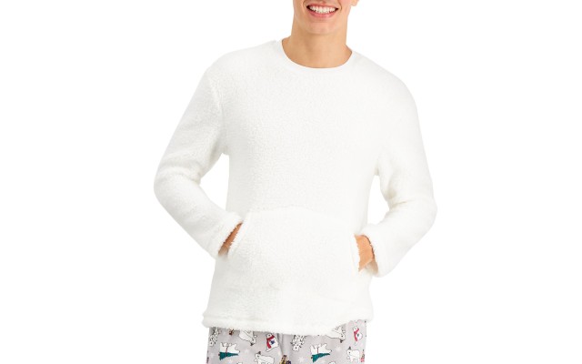  Matching Men's Polar Bears Family Pajama Set (Gray), Gray, XX-Large
