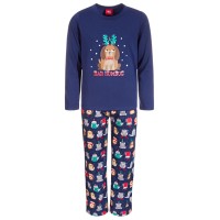 Family Pajamas Matching Toddler, Little & Big Kids 2-Pc. Bah Humbug Family Pajama Sets, Navy, 4-5