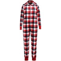 Family Pajamas Matching Women’s Buffalo Check Pajama Set (Red), Red, Medium