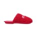  Mini Big Kid’s Matching Holiday Slippers,  Red