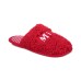  Mini Big Kid’s Matching Holiday Slippers,  Red