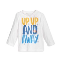 First Impressions Baby Boys Long-Sleeve Graphic-Print T-Shirts, White, 6-9 Months