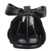  Baby Girls Black Patent Walker Flat Shoes, Black, 2