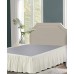  Magic Skirt Ruffled Twin Bed Skirt, White