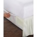  Magic Skirt Ruffled Twin Bed Skirt, White