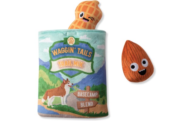  Hide & Seek Plush Burrow Dog Toy Set, WAGGIN Tail Trail Mix(289212), Multicolored
