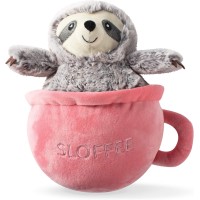 Fringe Studio Slown’ Dwn for Summer Sloth Pet Toy, Sloffee (289377)