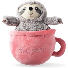 Fringe Studio Slown’ Dwn for Summer Sloth Pet Toy, Sloffee (289377)