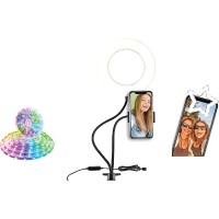 Gabba Goods Social Media Recording Kit- With a 6ft Led light strip, 6″ led Ring