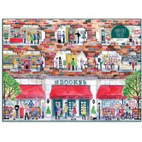Galison Michael Storrings A Day at The Bookstore 1000 Piece Puzzle from Galison - Beautifully Illustrated Jigsaw Puzzle of a Local Bookstore, 27