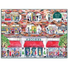Galison Michael Storrings A Day at The Bookstore 1000 Piece Puzzle from Galison - Beautifully Illustrated Jigsaw Puzzle of a Local Bookstore, 27