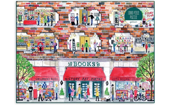  Michael Storrings A Day at The Bookstore 1000 Piece Puzzle from  - Beautifully Illustrated Jigsaw Puzzle of a Local Bookstore, 27