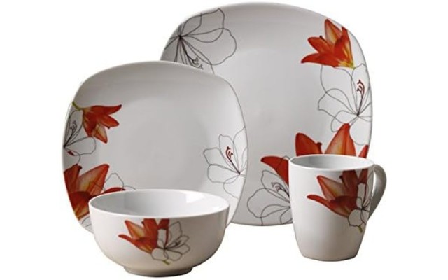 Gallery Lily Square 16-pc. Dinnerware Set