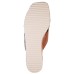  Women’s Lindsey Strappy Platform Slide Sandals, Brown, 6